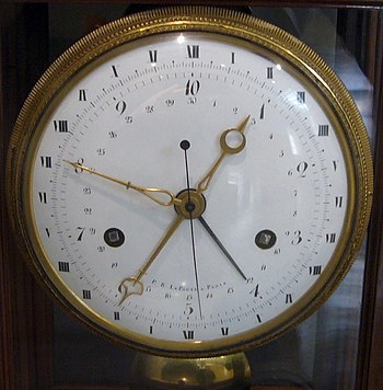 English: A clock made in Revolutionary France,...