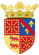 Coat of Arms of Henry IV of France as King of Navarre (1572-1589)