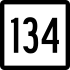 Route 134 marker