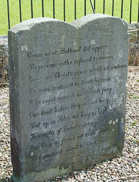 File:Covenanter's stone, west face - geograph.org.uk - 499302.jpg