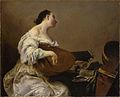 Жена, настройваща лютня (ок. 1700–0), MFA, Бостън (САЩ)