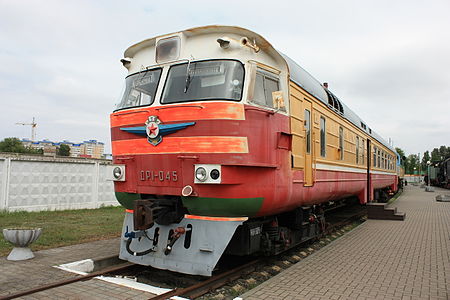 ДР1-045 (головной вагон) в Брестском музее