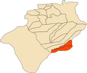 Localizarea districtului în cadrul provinciei