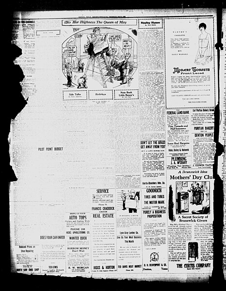 File:Denton Daily Record-Chronicle (Denton, Tex.), Vol. 21, No. (227), Ed. 1 Thursday, May 5, 1921 - DPLA - c28fc3286d4e4ef395055633eba00436 (page 4).jpg