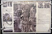 des Lehrers Traum, August 2008, Holzskulptur aus einem Teil der "Gerichtseiche" von Thomas Rees vor der Sonnenbergschule in Ballrechten