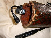 Didgeridoo with small phantom powered saxophone microphone (2010-04-28 13.56.06 by c-g.).jpg