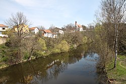 Doudleby above the Malše River