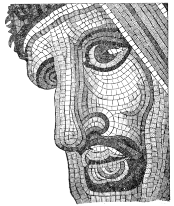 Fig. 2.—Part of a Persian’s Head from the Battle of Issus.