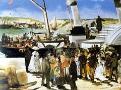 Jättää Folkestone Steamerin, Édouard Manet