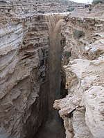 Flash flood at Ein Avdat Ein Avdat Flood 1.JPG