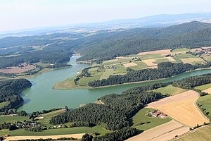 Eixendorfer reservoir in summer 2013