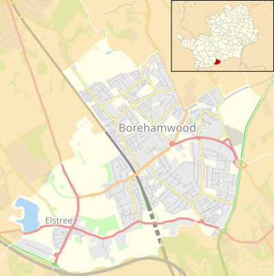 File:Elstree and Borehamwood parish UK location map.svg