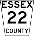 Essex County Road 22 Shield, a typical county road shield in Essex County, Ontario.