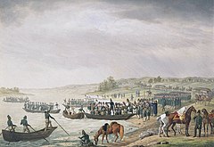 Наполеон нашествие 1812. Вторжение Наполеона 24 июня 1812. Переправа через Неман 1812. Переправа через Неман 1812 картина.