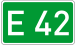 European Road 42 number DE.svg