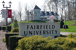 Main entrance to Fairfield University Fairfield Entrance.JPG