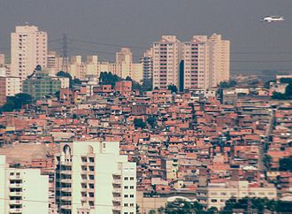 Sao Paulo favelas. Much of the Moser Gender Planning Framework is focused in improving women's conditions in the Third World. Favela SP.jpg