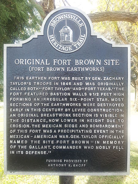 File:Fort Brown Texas Historical Marker.jpg