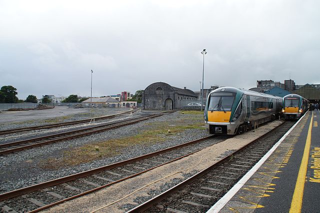 2 ICR sets at Galway Ceannt station.