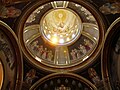 Interno cupola del santuario di Nostra Signora della Guardia, Gattorna, Moconesi, Liguria, Italia