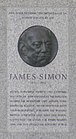 James Simon plaque