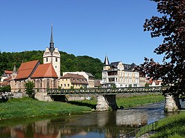 Untermhäuser bridge and Marienkirche