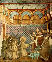 Giotto - Legend of St Francis - -07- - Confirmation of the Rule.jpg