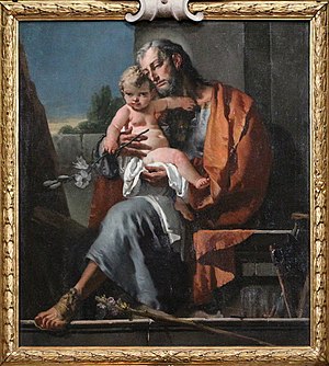 Giovan battista tiepolo, saint joseph avec l'enfant.JPG