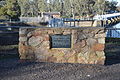 English: Monument for the Stuart Murray Canal at Goulburn Weir in Victoria, Australia