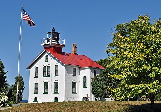 Grand Traverse Light, at the northernmost point of Leelanau County