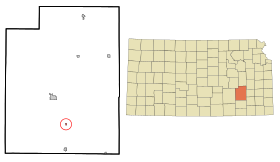 Greenwood County Kansas Incorporated and Unincorporated areas Climax Highlighted.svg