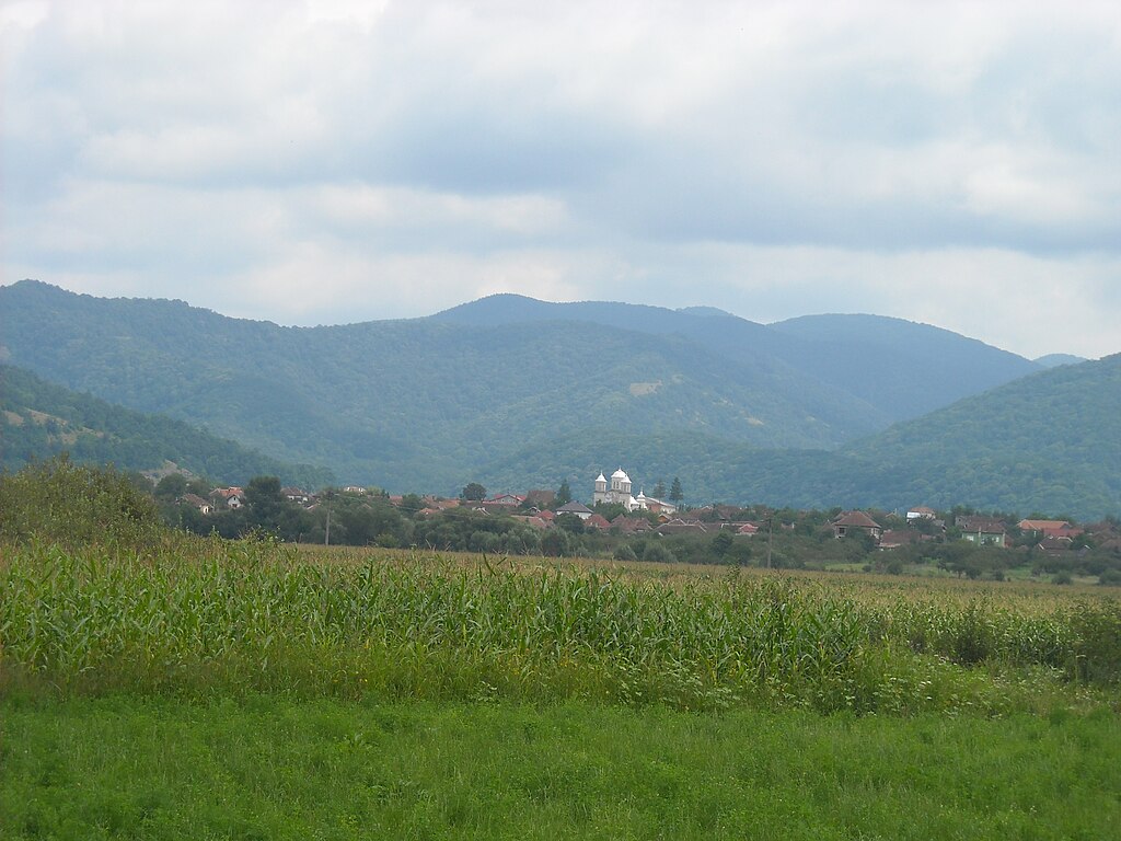 Vedere panoramică asupra satului