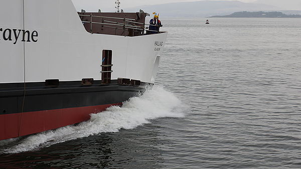 Launch of Hallaig hybrid ferry in December 2012