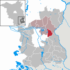 Poziția Heinersbrück pe harta districtului Spree-Neiße