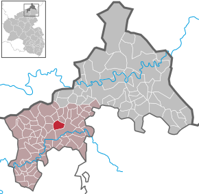 Poziția ortsgemeinde Helmenzen pe harta districtului Altenkirchen