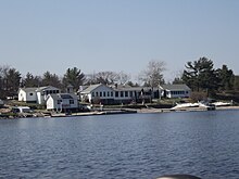Henry's Fish and Chips, on Frying Pan Island, Sans Souci, Ontario. Henry's sans souci island.JPG