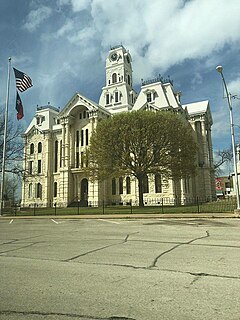 Hill County Courthouse Courthouse building in Hillsboro, Hill County, Texas