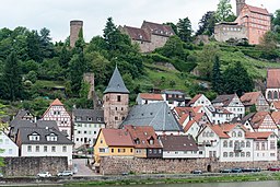 Hirschhorn (Neckar), Marktplatz, Ansicht von Osten 20170602 001