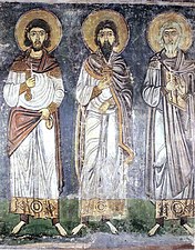 Freska crkvenih očeva az manastira Hosios Lukas