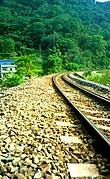 Ballast provides a supporting bed for rail tracks