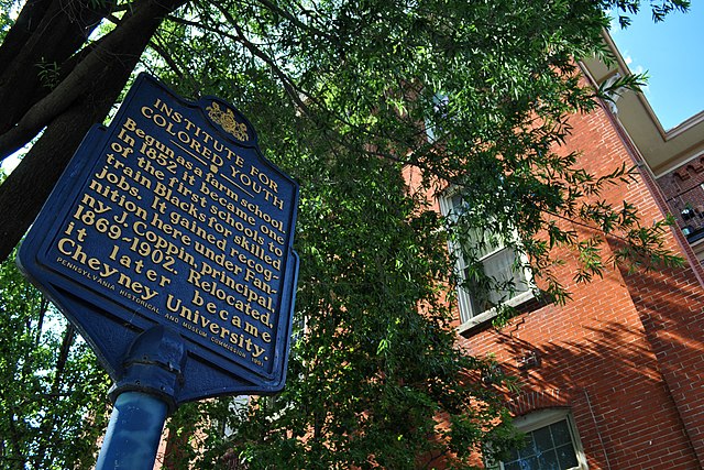 Institute for Colored Youth Building Historical Marker