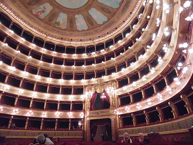 Interior view of the Teatro Massimo