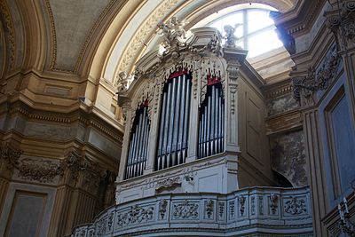 Balconata e prospetto organo Concone 1789