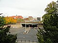 Granite retaining walls at the entrance to the Jakobstunnel