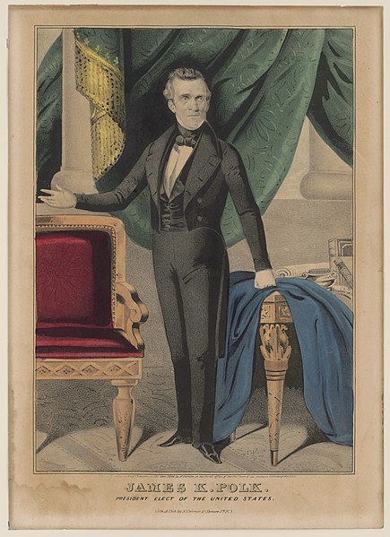 File:James K. Polk-President elect of the United States - lith. & pub. by N. Currier. LCCN98507793.jpg