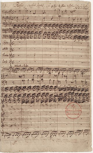 <i>St John Passion</i> structure Sacred oratorio by Johann Sebastian Bach
