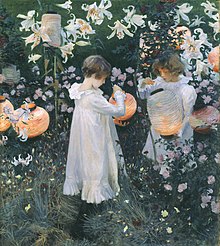 Carnation, Lily, Lily, Rose by John Singer Sargent, 1885. John-Singer-Sargent-Carnation-Lily-Lily-Rose.jpg