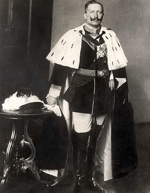 German Emperor William II in ceremonial robes as Protector of the Order of Saint John