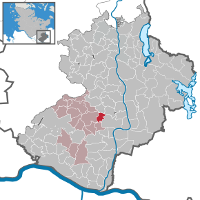 Poziția Kankelau pe harta districtului Herzogtum Lauenburg