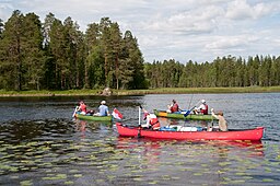 Kanottur i Rännänjärvi i juli 2014